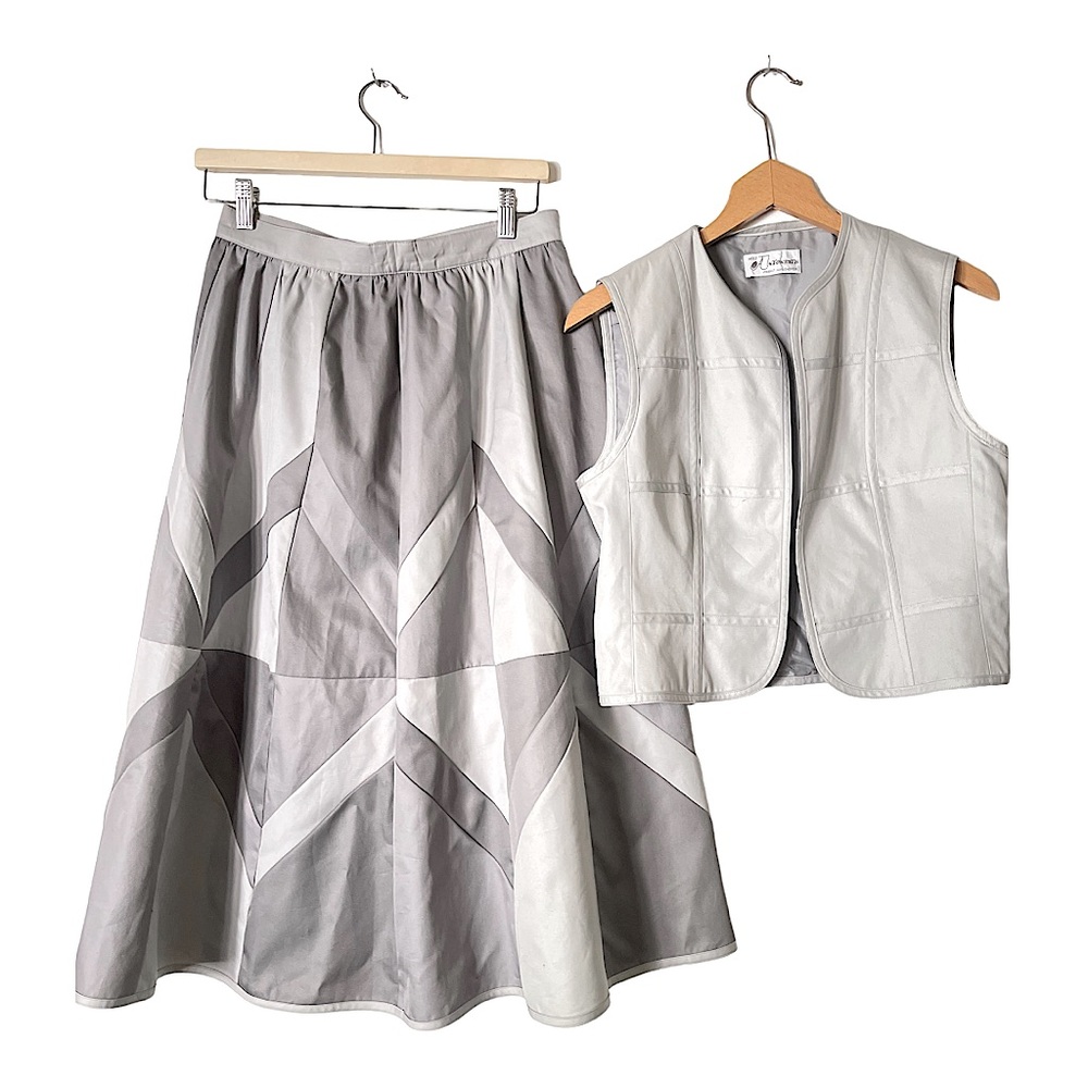Vintage German Miss‎ Antonette Franz Haushofer Women's Skirt & Top Set Size 38
